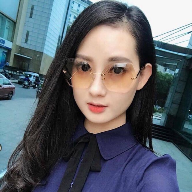 Mắt kính hình lục giác sang chảnh cao cấp