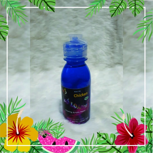 Màu Đổ Loang Chicken 5D Chai 100ml DIY Đổ Màu Acrylic Tượng Gấu Bearbrick, Tập Vẽ Tranh Độc Đáo