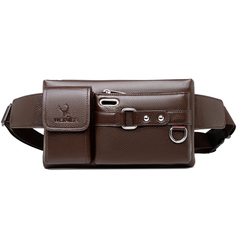 Túi Da PU Đeo Chéo Đa Năng Thời Trang Cho Nam