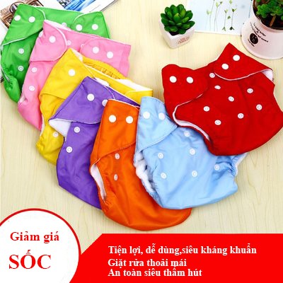 COMBO Quần Và Lót Bỉm Cotton giặt được full size cho bé từ 3 đến 16 kg