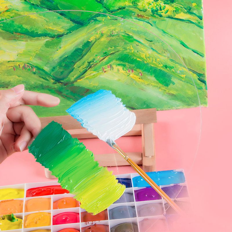 Bảng Acrylic Trong Suốt Hình Vuông Đựng Màu Nước / Dầu Vẽ Tranh Tiện Dụng