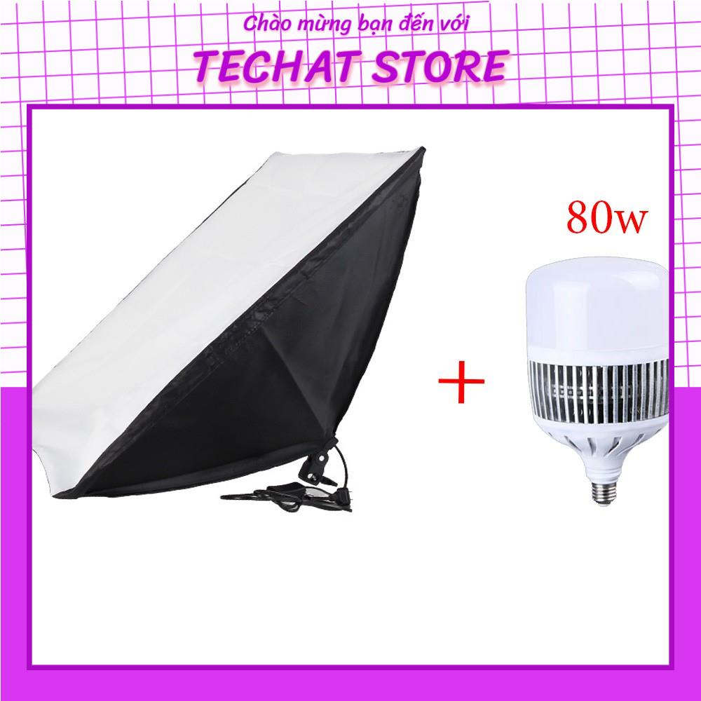 [GIÁ SỐC] Softbox rời 50x70cm cho studio, livestream, 1 đui E27 - TeChat