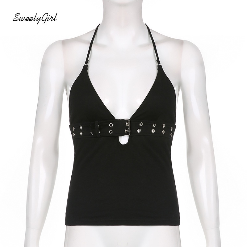 Áo Hai Dây Cổ Chữ V Ôm Dáng Màu Sắc Đơn Giản Cho Nữ