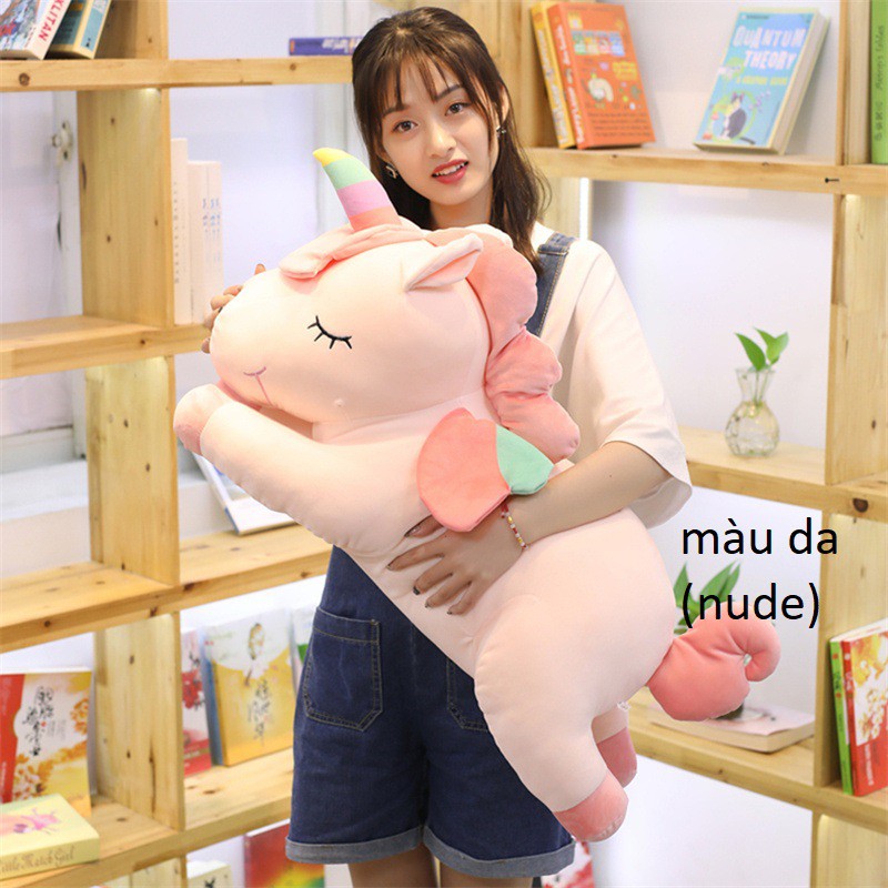 (Gấu bông)Ngựa unicorn siêu mềm siêu đáng yêu 90cm