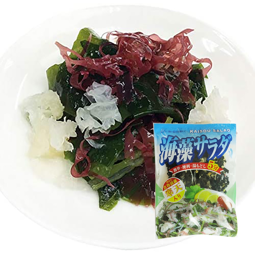 Rong biển hỗn hợp Wakame Kanten Sanko Sangyo trộn Salad, nấu canh 75g - Hachi Hachi Japan Shop
