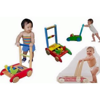 Xe Tập Đi Hình Chim Cho Bé, xe gỗ tập đi 3 con gà, 3 con chim cho bé