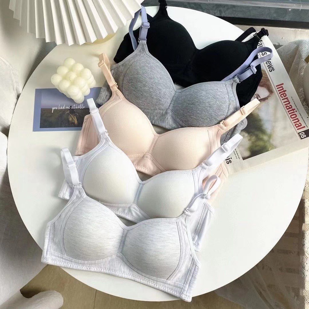 Áo lót nữ đệm mút mỏng ôm ngực mềm mại thoáng mát, Áo ngực nữ không gọng đẹp và dễ thương LANIXA A838