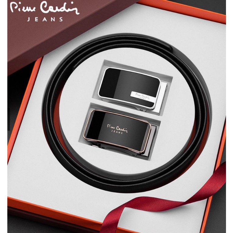 Set thắt lưng 2 mặt khóa Pierre Cardin