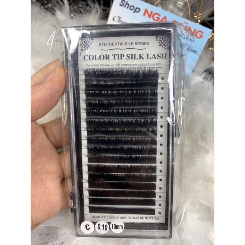 Mi color tip silk lash dày 0,10