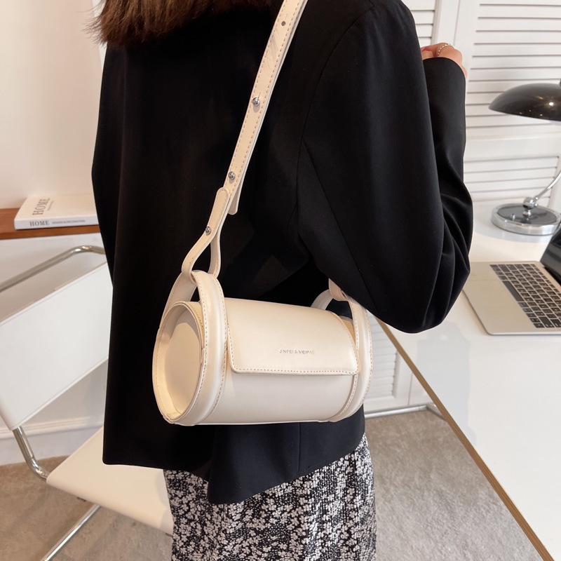 Túi Đeo Chéo Hình Trụ Thời Trang Hàn Quốc Cho Nữ