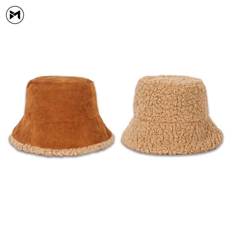 Nón Tai Bèo Vải Nhung Dày Hai Mặt Giữ Ấm Thời Trang Thu Đông Hàn Quốc 2022