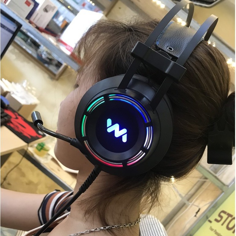 Tai nghe Game Thủ, có Mic, Wang Ming 9800L Chuyên game RGB, Tai Nghe Gaming I Gaming Headphone WangMing 9800L RGB LED