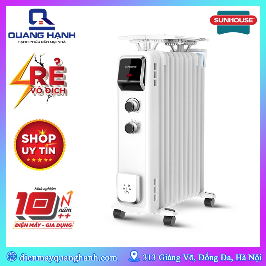 [Hàng chính hãng] Máy sưởi dầu Sunhouse SHD7084 13 thanh