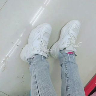 Giày Sneaker Trắng Basic Đồng Niên Cá Mực Hầm Mật