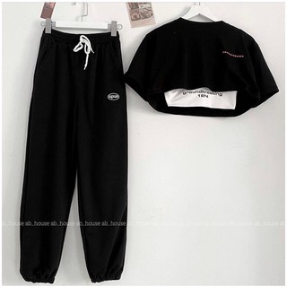 💢Set Bộ Quần Spun + Áo Crop ground Breaking 💢