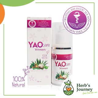 Dung dịch vệ sinh phụ nữ thảo dược Yaocare women - Dược Khoa - 100% thảo mộc - Chống viêm nhiễm, khí hư