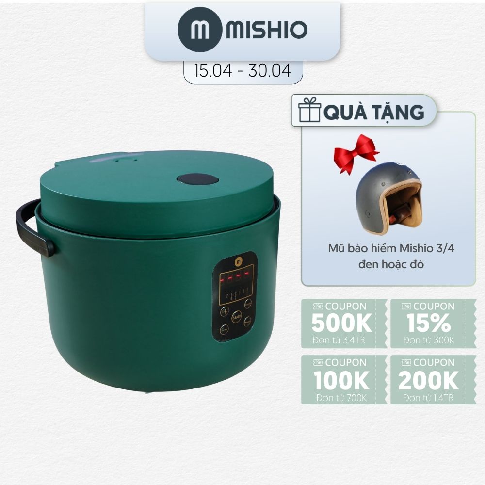 [Mã ELHADEV giảm 4% đơn 300K] Nồi Cơm Điện Tử Lòng Niêu Mishio MK300