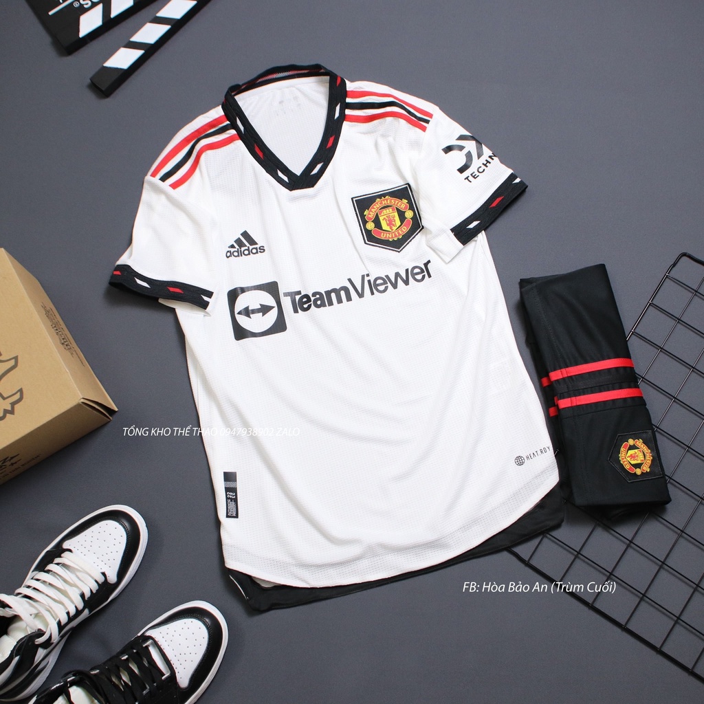 Bộ Quần Áo Bóng Đá CLB Manchester TeamViewer sân khách,sân nhà Cao Cấp Bản thái mùa 22/23