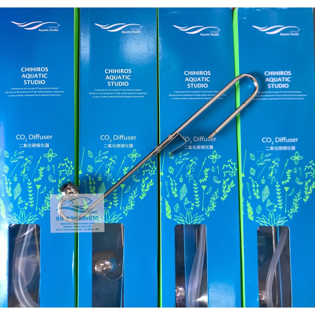 SỦI CO2 INOX CHIHIROS cho bể thủy sinh