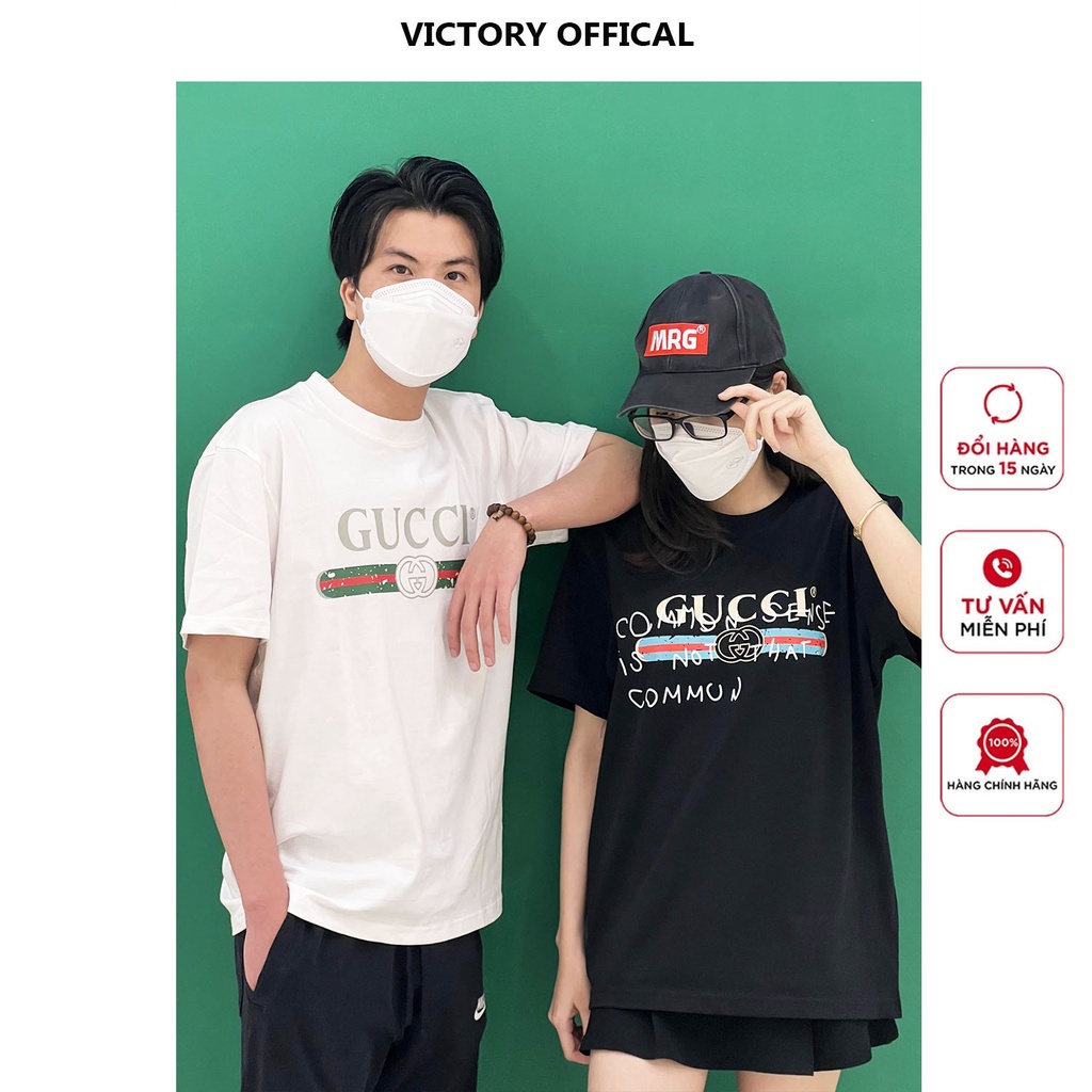 ◇Áo thun tay lỡ nam nữ, phông unisex cao cấp form rộng Gucci - VICTORY