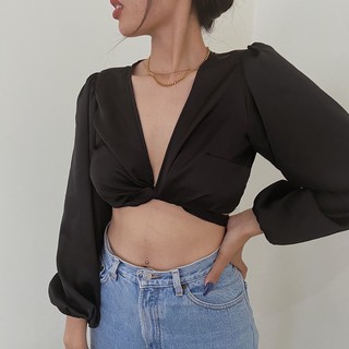 áo croptop cột dây hở lưng