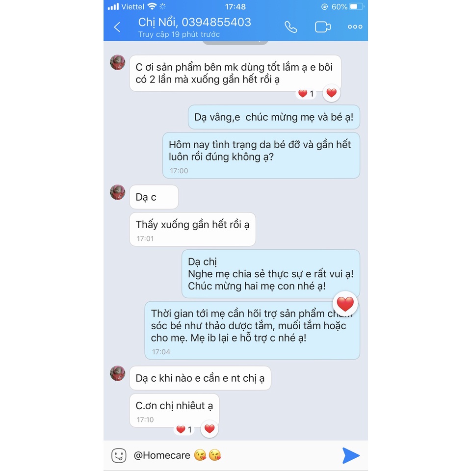 Kem hăm từ thiên nhiên đánh bay hăm ngứa cho bé Home Care - hộp 5g