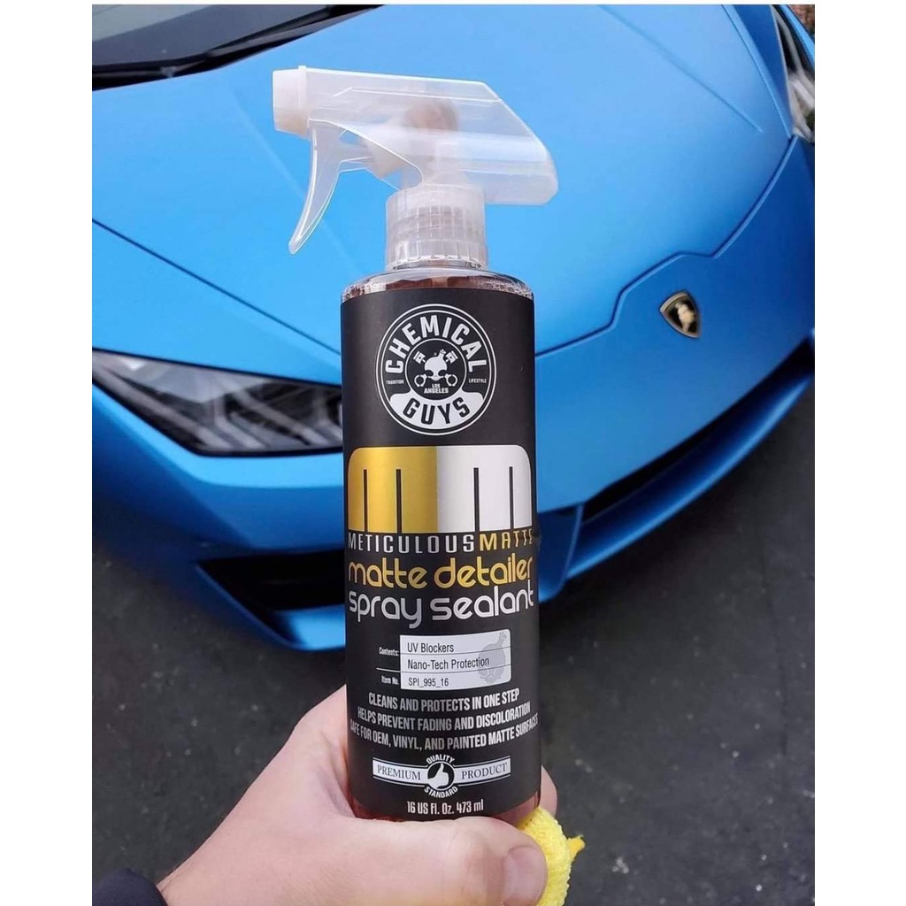 NANO xịt dưỡng sơn mờ/wrap thương hiệu CHEMICAL GUYS MATTE DETAILER - Mỹ - Dung tích 473ml