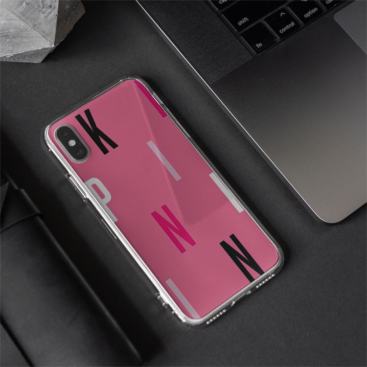 Ốp vuông cá tính pink màu hồng màu đỏ Iphone 7/8/8Plus/X/Xs/Xs Max/11/11 Promax/12/12 Promax VICPOD00098