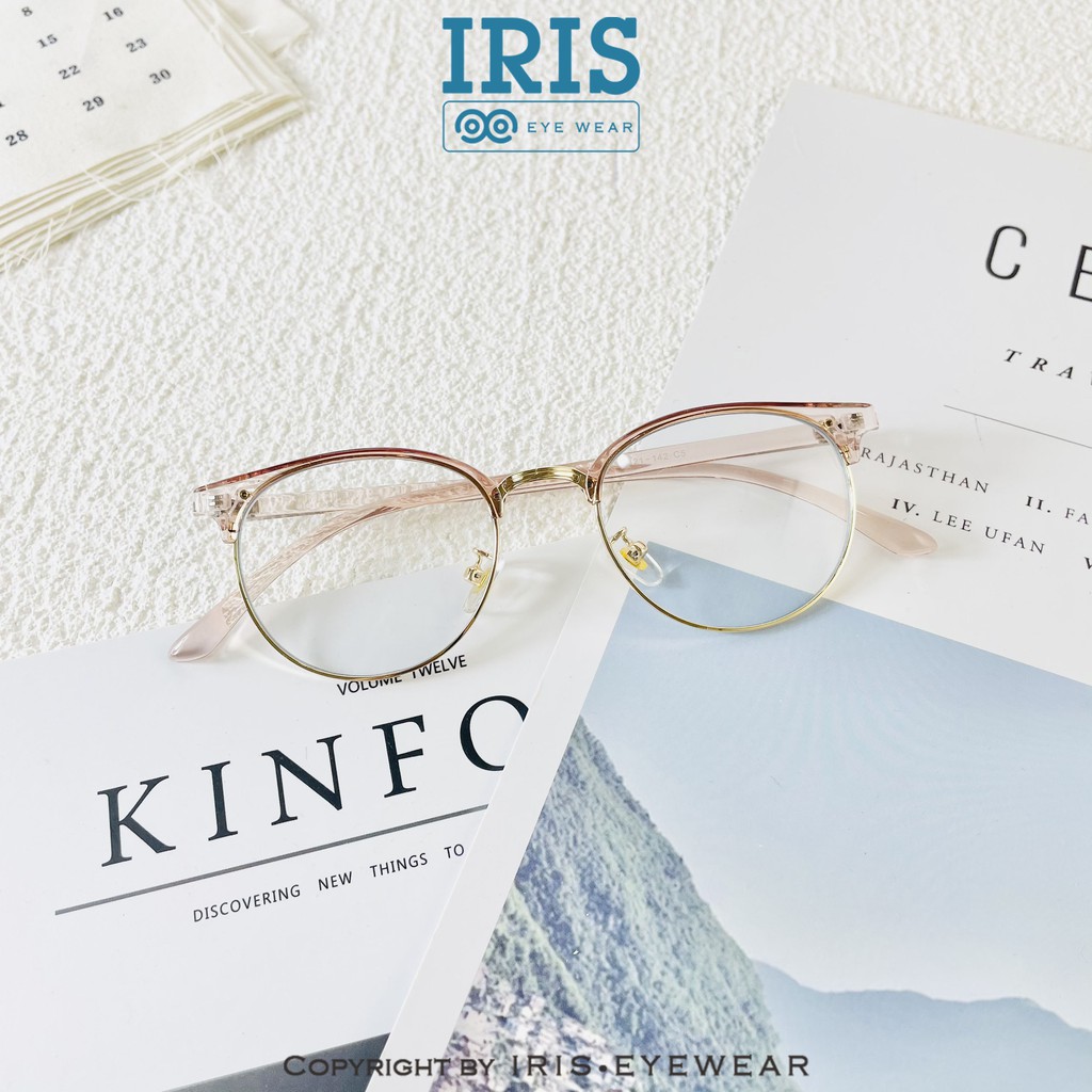 Gọng kính Lami tròn 6214 nhiều màu dễ đeo Iris Eyewear 2021