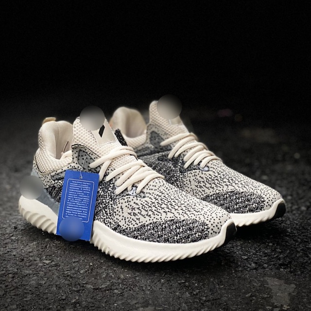 [Fullbox, hình thật] Giầy thể thao alphabounce xám kem nam