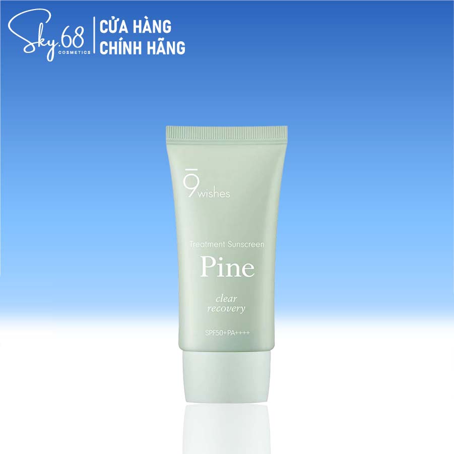 Kem Chống Nắng Bảo Vệ Da, Chống Lão Hoá Và Phục Hồi Da 9 Wishes Pine Treatment Sunscreen SPF50+ PA++++ 50ml