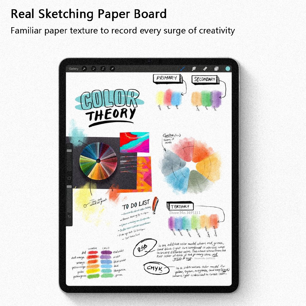 [Thế hệ mới] Dán màn hình iPad Paper-like chống vân tay cho cảm giác vẽ như trên giấy Nhập khẩu Japan