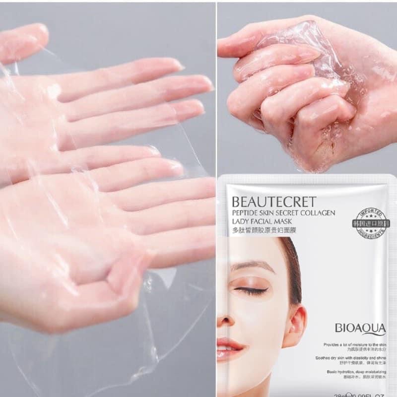 Mặt Nạ Thuỷ Tinh Trong Suốt Bioaqua  Cung Cấp Độ Ẩm, Dưỡng da Trắng sáng
