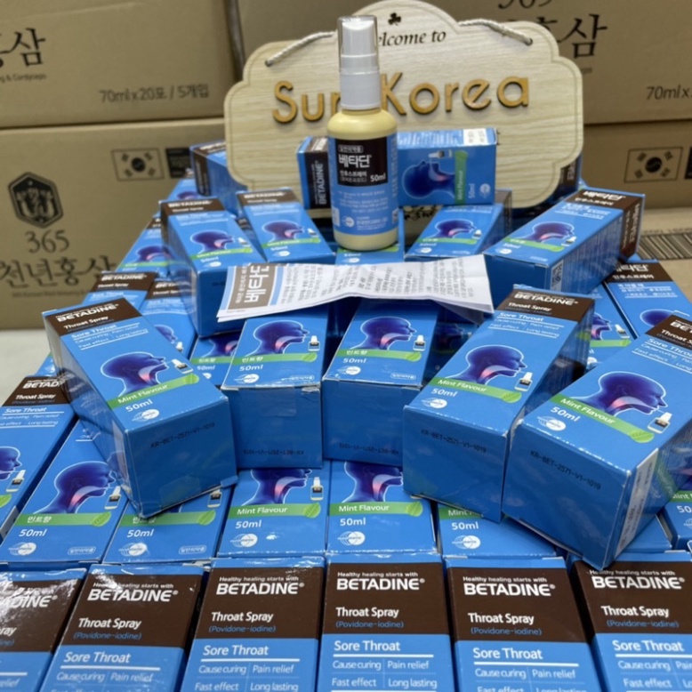 (Hot) Xịt miệng và cổ họng Betadine Hàn Quốc [ Hàng Mới Về ]