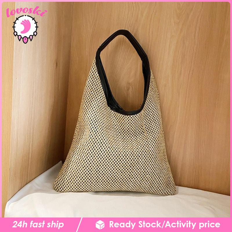 Túi Xách Đan Lát Phong Cách Bohemian Thời Trang Đi Biển Cho Nữ