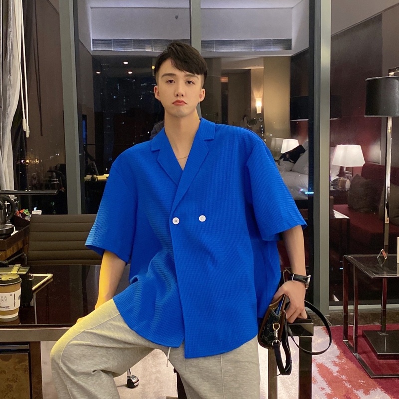 Áo Khoác Vest Mỏng Tay Ngắn Size M-3XL Thời Trang Mùa Hè Cho Nam