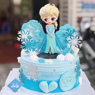 [Mã SRJULY1619 giảm 15K đơn 50K] Công chúa Disney ELSA trang trí bánh kem, phụ kiện bánh sinh nhật, làm đồ chơi cho bé thumbnail