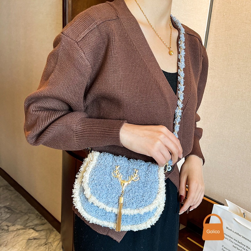 Túi đeo chéo tự đan handmade thời trang dáng yên ngựa [Có video hướng dẫn]