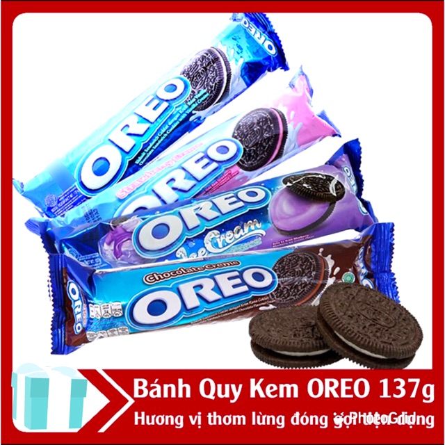 BÁNH QUY KEM THỎI OREO 137G CÁC VỊ