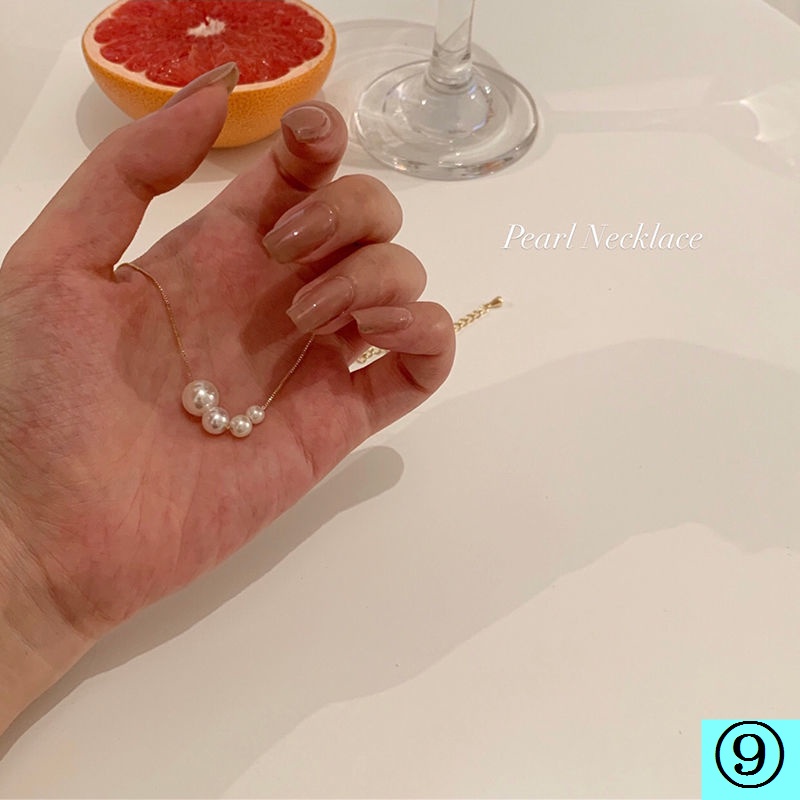 Dây Chuyền Mạ Bạc Đính Ngọc Trai Sang Trọng Thời Trang Mùa Hè 2022