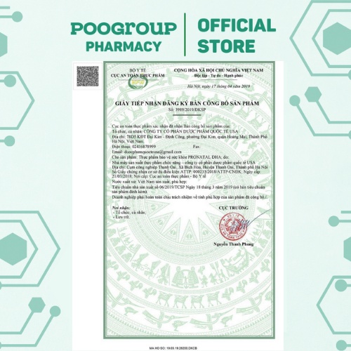 Viên uống Pronatal DHA (Tím) bổ sung DHA, sắt, acid folic, omega cho mẹ bầu, tăng cường đề kháng, giảm ốm nghén cho mẹ