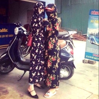 [ 1 ]Áo Đầm Chống Nắng Dáng Dài Loại Cao Cấp Mẫu Mới 2019