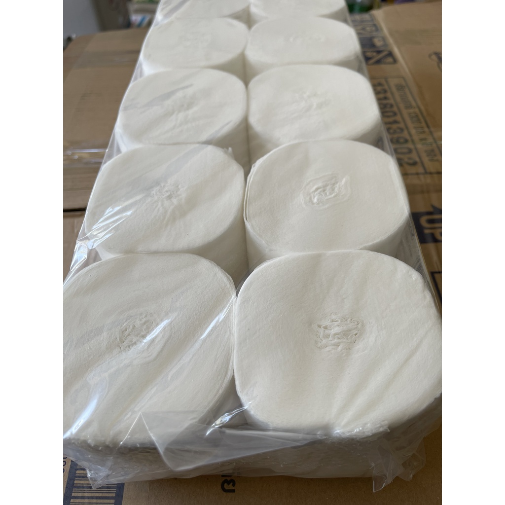 Giấy cuộn, giấy vệ sinh không lõi Hoàng Long hàn quốc 3 lớp (10 cuộn)