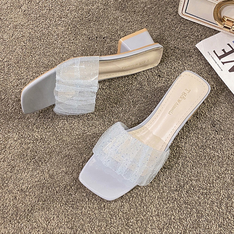 Giày Da Gót Thấp Thiết Kế Dễ Thương Cho Nữ