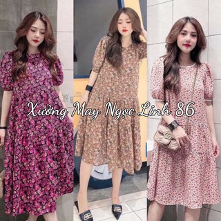 Váy Bầu Thời trang hàng cao cấp họa tiết Hoa Nhí siêu xinh V273