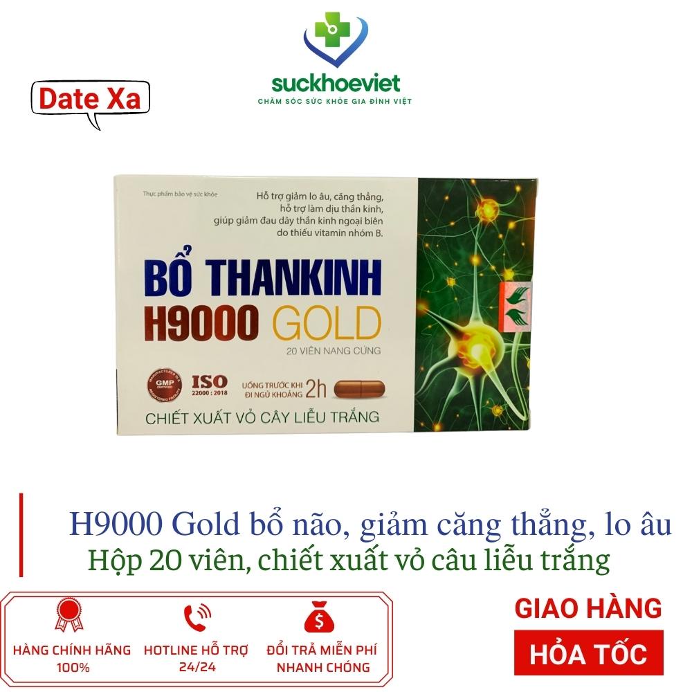 [DATE XA] Bổ Thần Kinh H9000 cải thiện hệ thần kinh - Hộp 20 viên