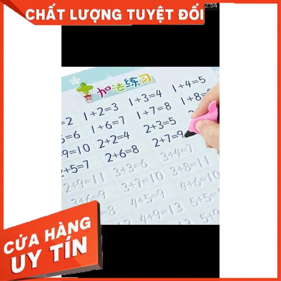 Sét 1Sách luyện chữ kèm 1 bút cá đệm cá heo + 3 ngòi