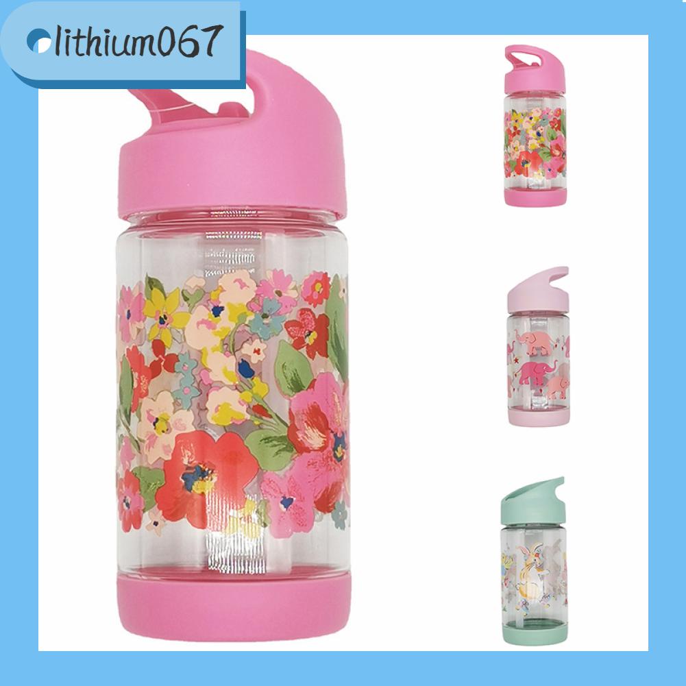 Lithium067 Bình nước chịu nhiệt chống rò rỉ cho Bé - Cốc rơm Phim hoạt hình cho Trẻ em Di động Dễ thương