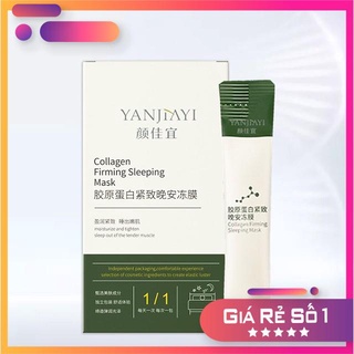 Hộp Mặt nạ ngủ thạch Collagen YANJIAYI giúp nâng cơ mặt bổ sung collagen dưỡng chất