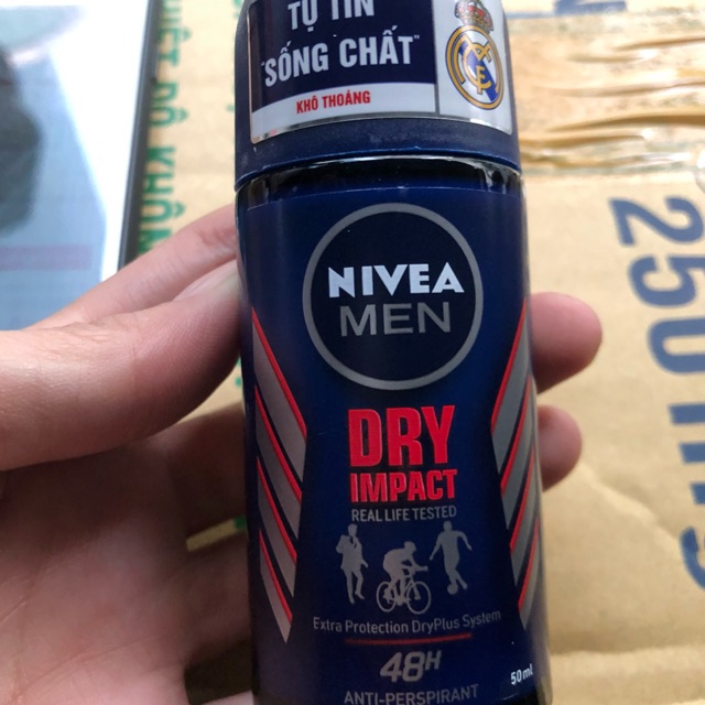 Lăn khử Mùi Nivea Men Dry impact Khô Thoáng 50ml